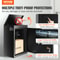 Outdoor Package Delivery Box With Coded Lock Waterproof AntiTheft Mailbox 1