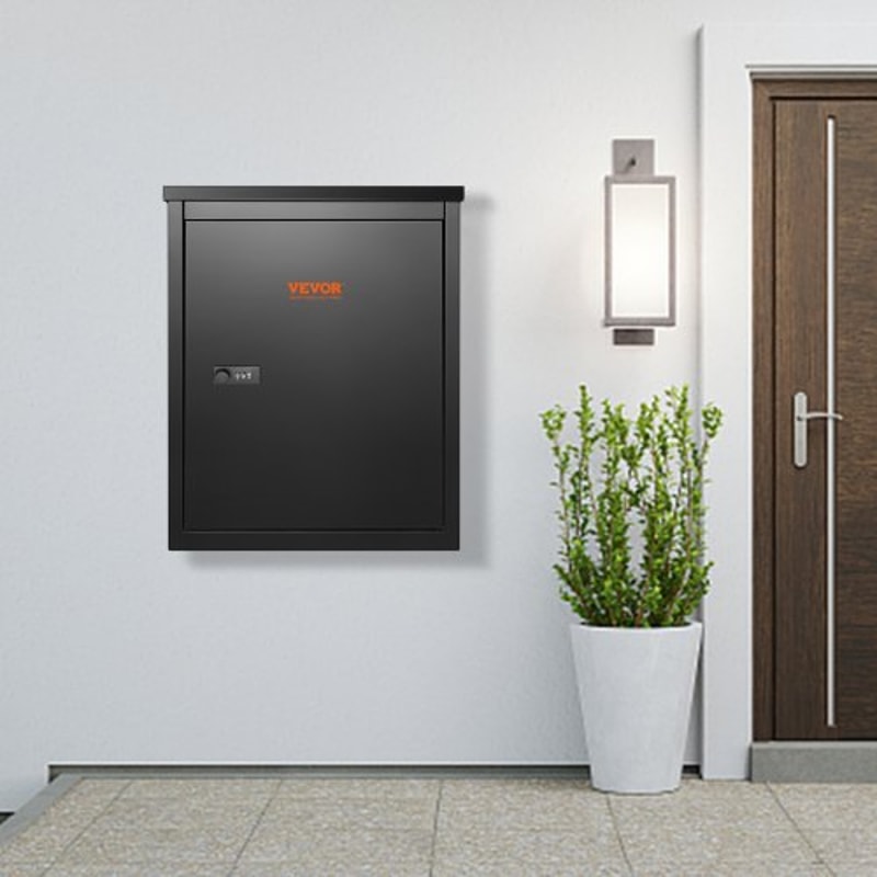 Outdoor Package Delivery Box With Coded Lock Waterproof AntiTheft Mailbox 6