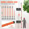 27FT Extendable Manual Pole Saw Tree Pruner With Steel Blade Fiberglass Handles 2