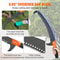 27FT Extendable Manual Pole Saw Tree Pruner With Steel Blade Fiberglass Handles 3