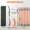27FT Extendable Manual Pole Saw Tree Pruner With Steel Blade Fiberglass Handles 5
