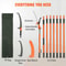 27FT Extendable Manual Pole Saw Tree Pruner With Steel Blade Fiberglass Handles 5