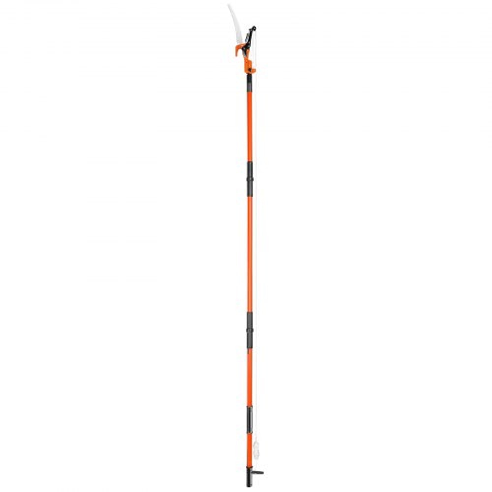 27FT Extendable Manual Pole Saw Tree Pruner With Steel Blade Fiberglass Handles 8