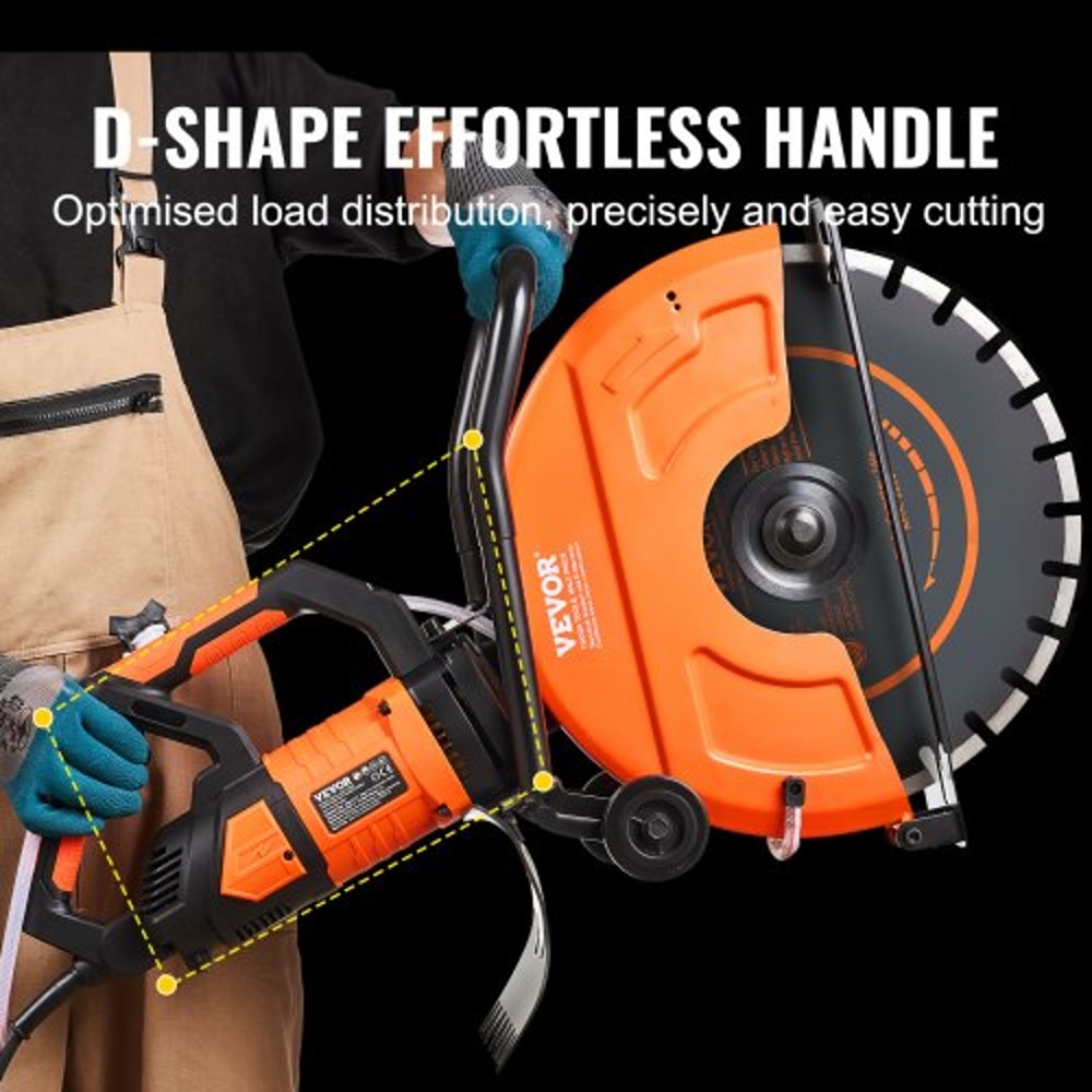 Electric Concrete Saw With 3200W Motor 6Inch Depth WetDry Cutting System 5