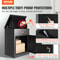 Extra Large Package Delivery Box With Coded Lock Waterproof Parcel Drop Box For Outdoor Security 1