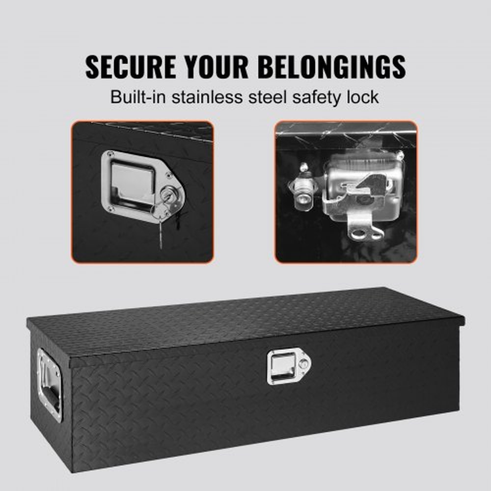 Eavy Duty Aluminum Truck Bed Tool Box Lockable Waterproof Truck Tool Box Storage Chest 3