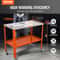 HeavyDuty Welding Table With Wheels 1200 Lb Capacity Steel Welding Workbench 1