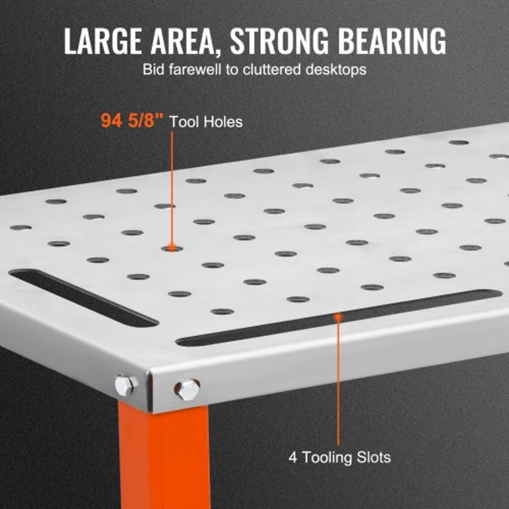 HeavyDuty Welding Table With Wheels 1200 Lb Capacity Steel Welding Workbench 4