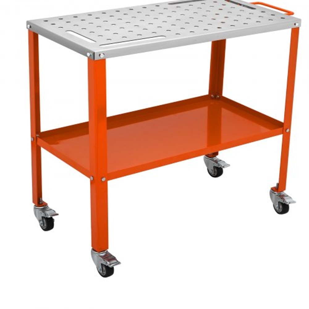 HeavyDuty Welding Table With Wheels 1200 Lb Capacity Steel Welding Workbench 8