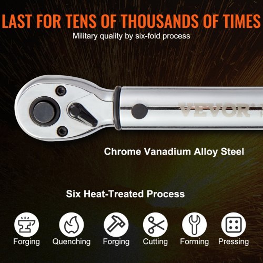 Click Torque Wrench Set Precision Adjustable Torque Wrench With DualRange Scale 2