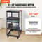 20U Open Frame Server Rack Adjustable Depth Network Cabinet With Casters Wall Mount Design 1