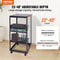 20U Open Frame Server Rack Adjustable Depth Network Cabinet With Casters Wall Mount Design 1
