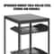 20U Open Frame Server Rack Adjustable Depth Network Cabinet With Casters Wall Mount Design 3