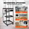 20U Open Frame Server Rack Adjustable Depth Network Cabinet With Casters Wall Mount Design 5