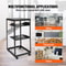 20U Open Frame Server Rack Adjustable Depth Network Cabinet With Casters Wall Mount Design 5