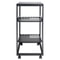 20U Open Frame Server Rack Adjustable Depth Network Cabinet With Casters Wall Mount Design 7
