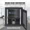 12U Wall Mount Server Cabinet With Locking Glass Door 155 Deep Network Rack Enclosure For IT AV Eq 4