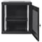 12U Wall Mount Server Cabinet With Locking Glass Door 155 Deep Network Rack Enclosure For IT AV Eq 9