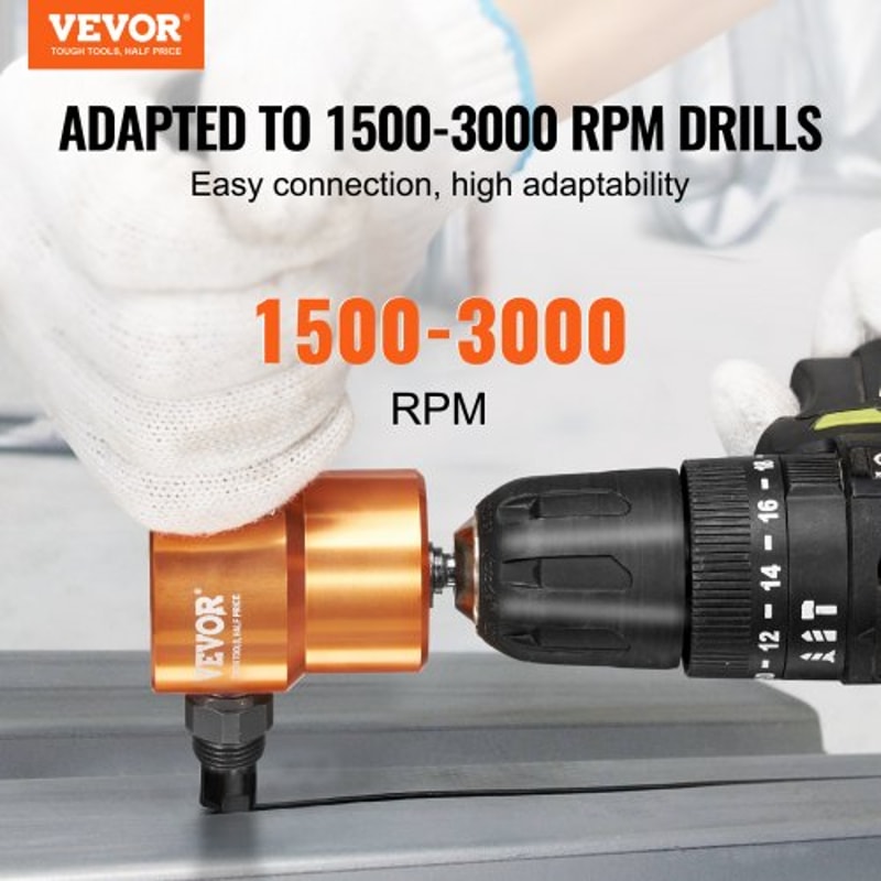 Double Head Sheet Metal Nibbler Cutter Drill Attachment For Precision Curves Circles Straight Cuts 1