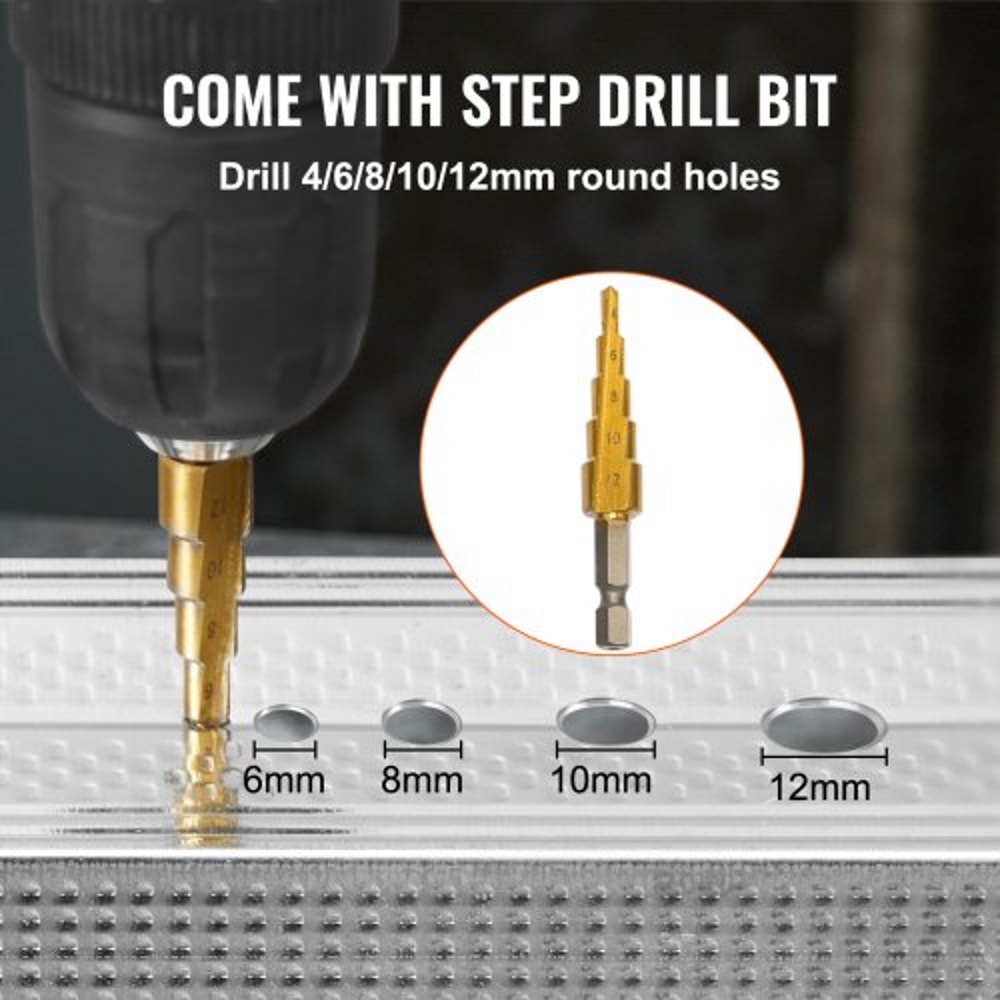 Double Head Sheet Metal Nibbler Cutter Drill Attachment For Precision Curves Circles Straight Cuts 4