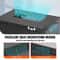 6U Wall Mount Network Cabinet With Locking Glass Door 155 Deep Server Rack Cabinet 2
