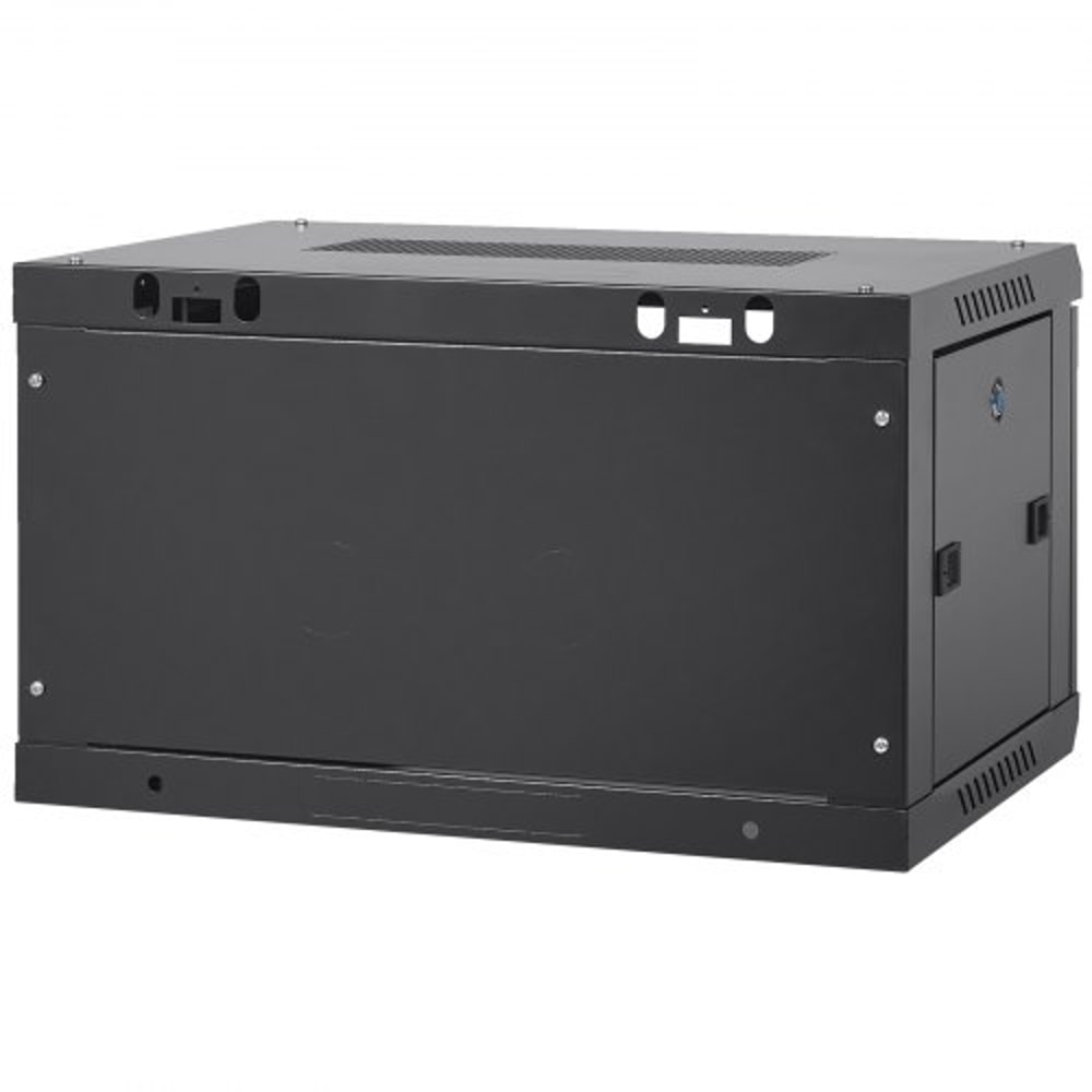 6U Wall Mount Network Cabinet With Locking Glass Door 155 Deep Server Rack Cabinet 8