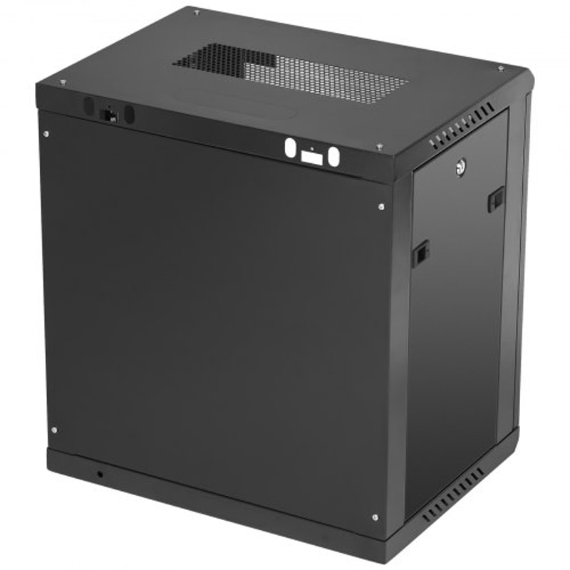 12U Wall Mount Server Cabinet With Locking Glass Door 155 Deep Network Rack Enclosure 8