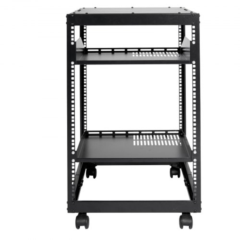 15U Open Frame Server Rack With Adjustable Depth Wall Mount Or Free Standing Network Rack 7