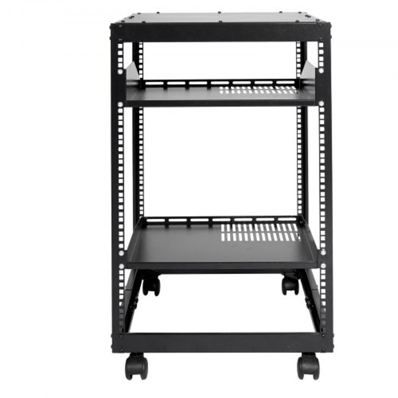 15U Open Frame Server Rack With Adjustable Depth Wall Mount Or Free Standing Network Rack 7