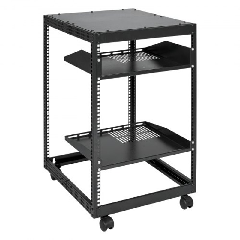 15U Open Frame Server Rack With Adjustable Depth Wall Mount Or Free Standing Network Rack 9