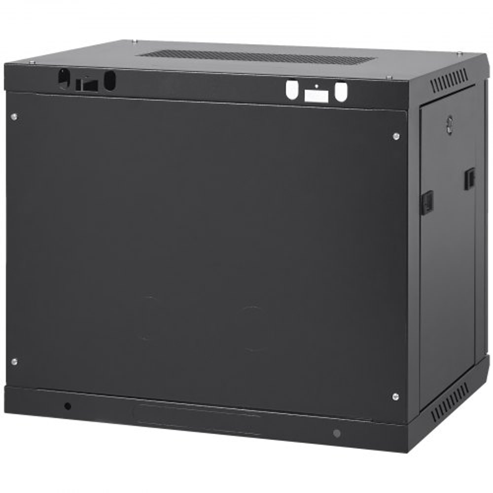 9U Wall Mount Network Cabinet With Locking Glass Door 155 Deep Server Rack Enclosure For IT AV Equ 8