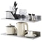 Stainless Steel Wall Shelf 2Pack With Backsplash Heavy Duty Wall Mounted Shelf For Kitchen Storage 0