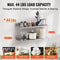 Stainless Steel Wall Shelf 2Pack With Backsplash Heavy Duty Wall Mounted Shelf For Kitchen Storage 2