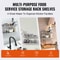 Stainless Steel Wall Shelf 2Pack With Backsplash Heavy Duty Wall Mounted Shelf For Kitchen Storage 5