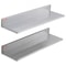 Stainless Steel Wall Shelf 2Pack With Backsplash Heavy Duty Wall Mounted Shelf For Kitchen Storage 7