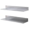 Stainless Steel Wall Shelf 2Pack With Backsplash Heavy Duty Wall Mounted Shelf For Kitchen Storage 8