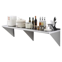 stainless steel wall shelf heavy-duty wall mounted shelf with 500 lb capacity