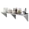 Stainless Steel Wall Shelf HeavyDuty Wall Mounted Shelf With 500 Lb Capacity 0