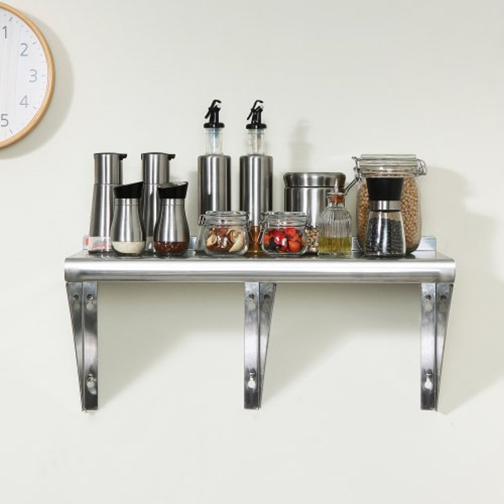 Stainless Steel Wall Shelf HeavyDuty Wall Mounted Shelf With 500 Lb Capacity 6