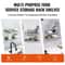 Stainless Steel Wall Shelf 2Pack With Backsplash Heavy Duty Floating Storage Rack For Kitchen Rest 5