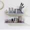 Stainless Steel Wall Shelf 2Pack With Backsplash Heavy Duty Floating Storage Rack For Kitchen Rest 6