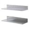 Stainless Steel Wall Shelf 2Pack With Backsplash Heavy Duty Floating Storage Rack For Kitchen Rest 8