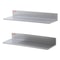 Stainless Steel Wall Shelf 2Pack With Backsplash Heavy Duty Floating Storage Rack For Kitchen Rest 9