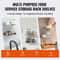 Stainless Steel Wall Shelf 2 Pack With Backsplash Heavy Duty Wall Mounted Shelf For Kitchen Storage 5