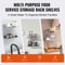 Stainless Steel Wall Shelf 2 Pack With Backsplash Heavy Duty Wall Mounted Shelf For Kitchen Storage 5