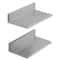 Stainless Steel Wall Shelf 2 Pack With Backsplash Heavy Duty Wall Mounted Shelf For Kitchen Storage 7