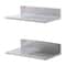 Stainless Steel Wall Shelf 2 Pack With Backsplash Heavy Duty Wall Mounted Shelf For Kitchen Storage 8