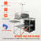 Portable Camping Kitchen Table With Storage Cupboard Windscreen For BBQ RV Outdoor Cooking 5