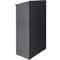 Mobile Wood Podium Stand With Storage Shelves Locking Wheels For Church Office Classroom 8