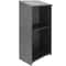 Mobile Wood Podium Stand With Storage Shelves Locking Wheels For Church Office Classroom 7